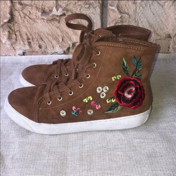 Sam edelman embroidered sneakers shoes Cute - Picture 2 of 8